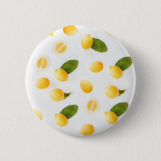 Keukenkunstwerk Lemon Patroonfourfotografie Ronde Button 5,7 Cm (Voorkant)