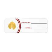 Keukenlabel - Neem eten - Fortune Cookie Etiket (Voorkant)