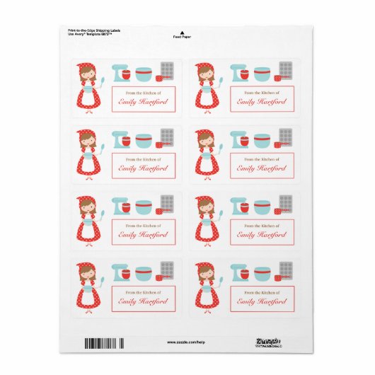  keukenlabels etiket (Full Sheet)