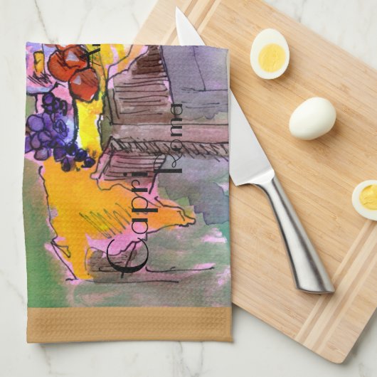 Keukenlinens uit Frankrijk en Italië, Tea Towel Theedoek (Quarter Fold)