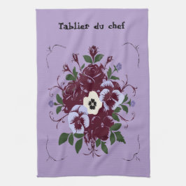 Keukenlinnen Boeket Viooltjes Theedoek