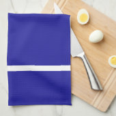 Keukenlinnen Deep Blue White Stripe Theedoek (Quarter Fold)