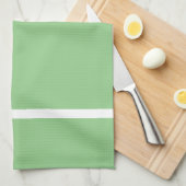 Keukenlinnen Sage Groen met witte streep Theedoek (Quarter Fold)
