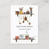 Keukenmaaltijd Review van het Catering van de Kaas Visitekaartje (Voorkant)