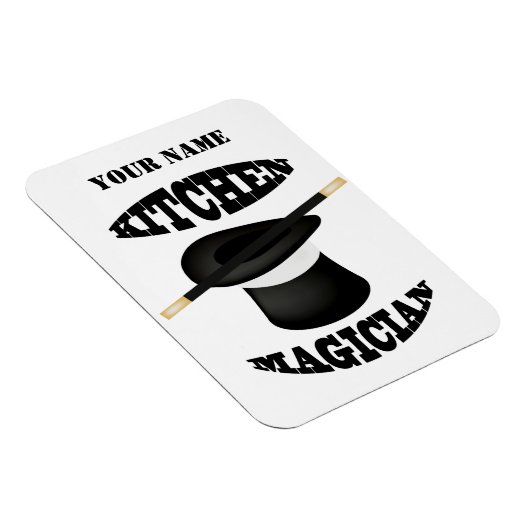 Keukenmagiër Chef Cook Custom Photo Magnet Magneet (Rechterzijde)