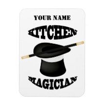 Keukenmagiër Chef Cook Custom Photo Magnet