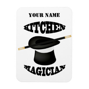 Keukenmagiër Chef Cook Custom Photo Magnet Magneet