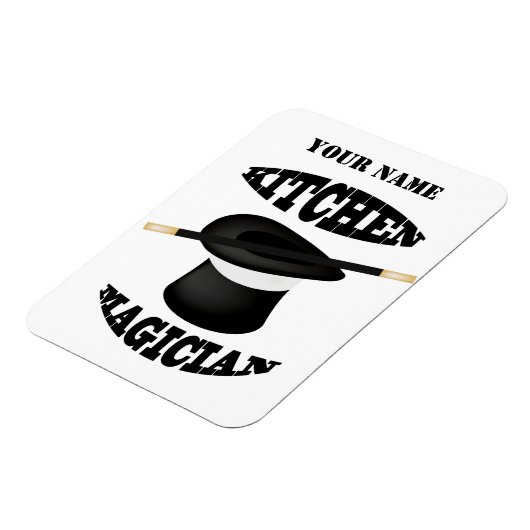 Keukenmagiër Chef Cook Custom Photo Magnet Magneet (Linkerzijde)
