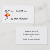 Keukenmagiër Visitekaartje van de Douane van de Re (Voorkant / Achterkant)