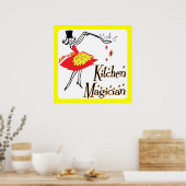 Keukenmagisch Retro Cooking Art Poster (Keuken)