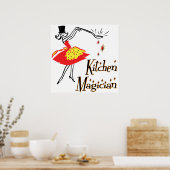 Keukenmagisch Retro Cooking Art Poster (Keuken)