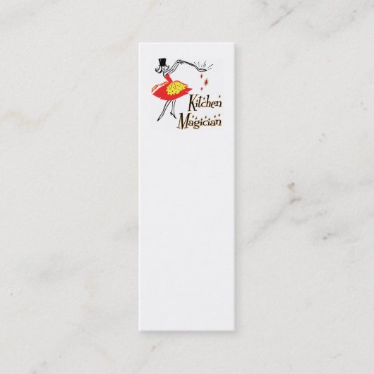 Keukenmagisch Retro Mini Bladwijzer Visitekaartje (Voorkant)