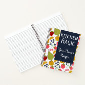 Keukenmagische gepersonaliseerde fruitrecepten notitieboek (Binnen)