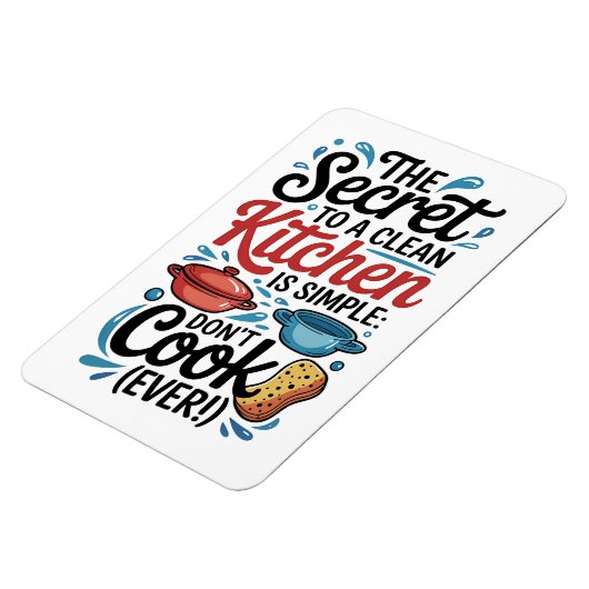 Keukenmagneet – Het geheim van een schone keuken Magneet (Linkerzijde)