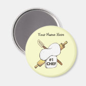 Keukenmagneet van de chef magneet (Voorkant / Achterkant)
