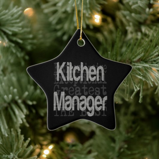 Keukenmanager Extraordinaire Keramisch Ornament (Boom)