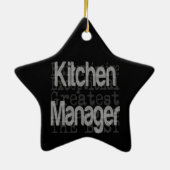 Keukenmanager Extraordinaire Keramisch Ornament (Achterkant)