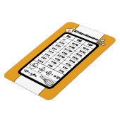 Keukenmeethelper in Marigold Magnet Magneet (Linkerzijde)