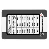 Keukenmeethulper in Pewter Magnet Magneet (Horizontaal)