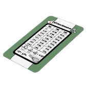 Keukenmeethulper in Sage Magnet Magneet (Linkerzijde)