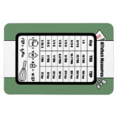 Keukenmeethulper in Sage Magnet Magneet (Horizontaal)