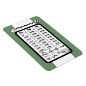 Keukenmeethulper in Sage Magnet Magneet (Rechterzijde)