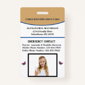 Keukenmeisje ID-identificatie Noodkaart Badge (Voorkant)