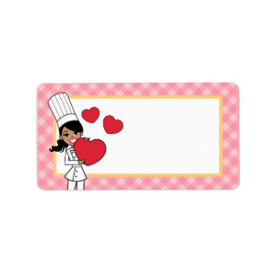 Keukenmeisjeslabel Etiket