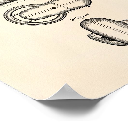 Keukenmengmachine 1945 oude kunstpoep poster (Hoek)