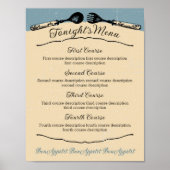 keukenmenu chef catering poster (Voorkant)