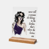 Keukenmessen horen erbij acryl bord (Hoek)