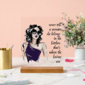 Keukenmessen horen erbij acryl bord (Huwelijk)