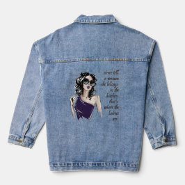 Keukenmessen horen erbij denim jacket