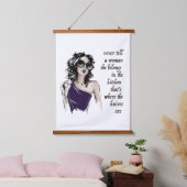 Keukenmessen horen erbij hangend wandkleed (Slaapkamer)