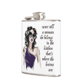 Keukenmessen horen erbij heupfles (Links)