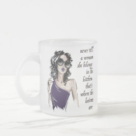 Keukenmessen horen erbij matglas koffiemok