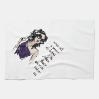 Keukenmessen horen erbij theedoek