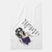 Keukenmessen horen erbij theedoek (Verticaal)