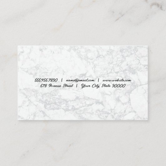 Keukenmessen Visitekaartje (Achterkant)