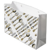 keukenmessenmakerswerk voor vorkdansen large cadeautasje (Achterkant Gekanteld)