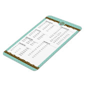 Keukenmetingsomzettingen schattige pokpunten magneet (Linkerzijde)