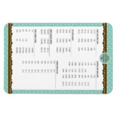 Keukenmetingsomzettingen schattige pokpunten magneet (Horizontaal)