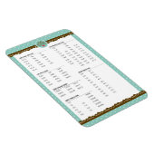 Keukenmetingsomzettingen schattige pokpunten magneet (Rechterzijde)