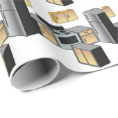 Keukenmeubelen en toebehoren cadeaupapier (Rol Hoek)