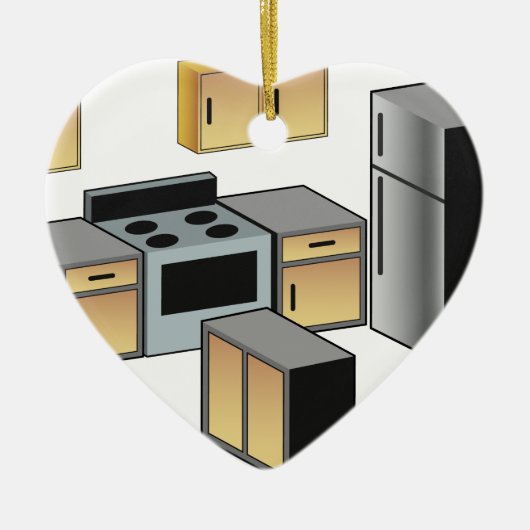 Keukenmeubelen en toebehoren keramisch ornament (Voorkant)