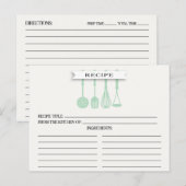 Keukenmint Vrijgezellenfeest Recipe Kaarten (Voorkant / Achterkant)