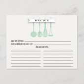 Keukenmint Vrijgezellenfeest Recipe Kaarten (Voorkant)