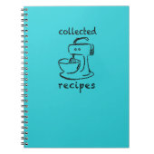 Keukenmixer Collect Recipes Journal Notitieboek (Voorkant)
