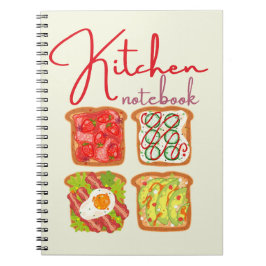 Keukennotitieboek voor thuis koken en recepten notitieboek