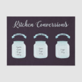 Keukenomzettingen nuttige nuttige Recipmetingen Tissuepapier (Voorkant)